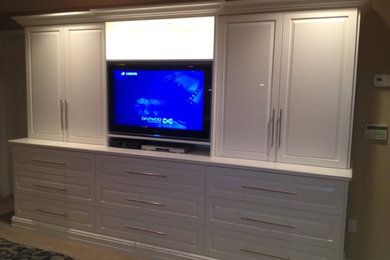 Custom Bedroom Clothing and Entertainment Unit.