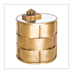 Worlds Away - Worlds Away Davis Basket Weave Side Table - Side Tables And End Tables