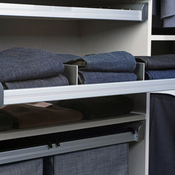Elite Divided Pull-Out Shelf - Slate Fabric - Products