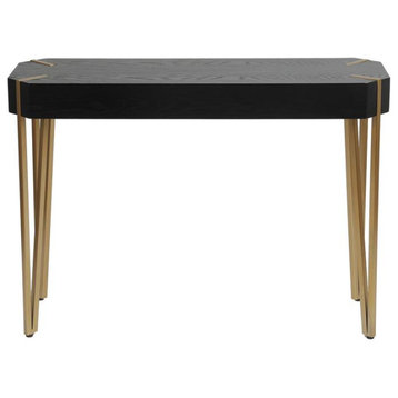 Wood and Metal Console Entryway Table