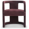 Metro Rory Accent Chair Plum Upholstery