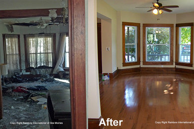 Residential Fire Restoration Before and After Photos