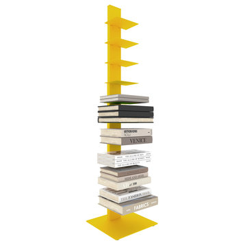 Sapiens 60" Bookcase Tower, Yellow