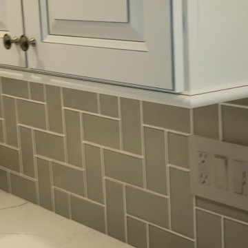 Kitchen Remodel Geneseo, IL Koch Ivory Smoke Fog MSI Calacatta Laza Quartz