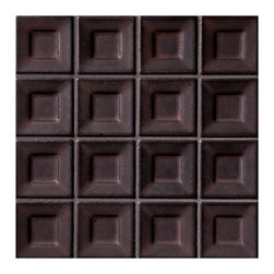 Dimensional Ceramic - Mimaki Mosaic 1-3/8" x 1-3/8" Taka - Patina - Tile