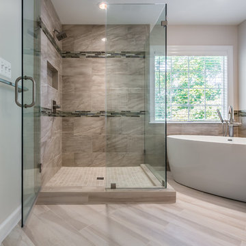 Sterling Master Bath with Free Standing Tub & Custom Tile Work