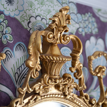 Whimsical Traditional Powder Room