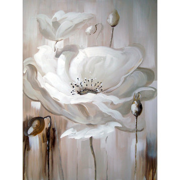 White Flower II Oil Painting