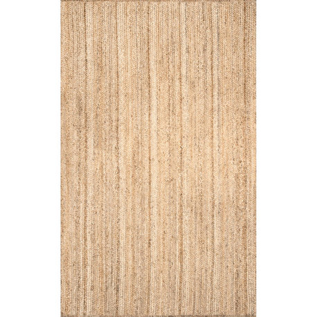 Nuloom Rigo Hand Woven Farmhouse Jute Area Rug, Natural 2'3"x4'