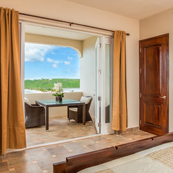 2 Panel Solid Mahogany Wood Door with White Primed, Patio, French Doors - Front Doors