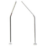 ledupdates - Jewelry Showcase LED Stem Pole Light Module FY-45 Silver 6000K, Set of 2 - This LED showcase pole light can be used for inside jewelry showcase, restaurant hostess station, bartender station or any places that you need light. This pole LED light are very easy to install into cabinet or shelf.