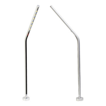 Jewelry Showcase LED Stem Pole Light Module FY-45 Silver 6000K, Set of 2