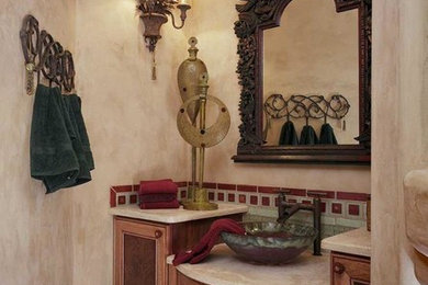 Example of a powder room design in Other