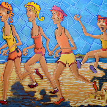 En p'tite foulée sur la plage