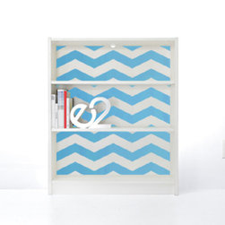 PANYL Azure Chevrons for IKEA BILLY - Home Decor