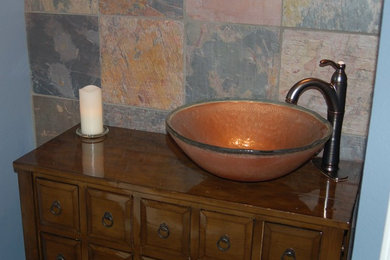 Inspiration for an eclectic bathroom remodel in Portland