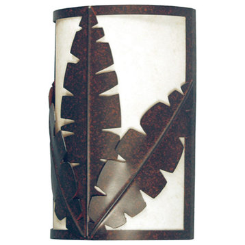 8 Wide Tiki Wall Sconce