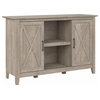 Key West Accent Cabinet with Doors in Washed Gray - Engineered Wood
