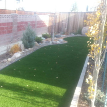 Synthetic Artificial Turf Grass Dog Yard Make Over Lethbridge 2013