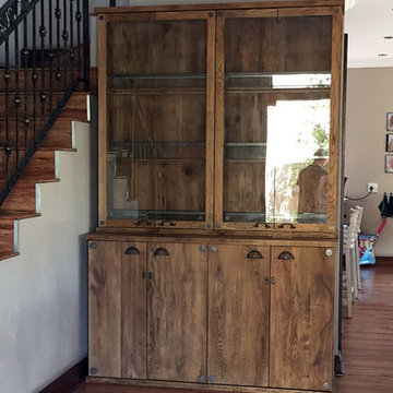 Rustic Oak Whisky Cabinet