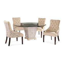 Bassett Mirror Fortnum Tufted Nailhead Parsons Chair - Products