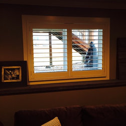 Custom shutter in lower level - Window Treatments