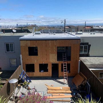 Two Story Rear Addition Under Construction - San Francisco, CA