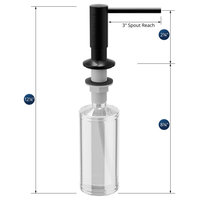 Karran SD35 Kitchen Soap/Lotion Dispenser, Matte Black