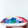 Bright 3D Geometric Pillow