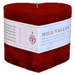 Traditional Candles Red Currant Scented Candle, Large Heart