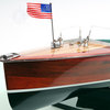 Chris Craft Triple Cockpit Painted Wooden Handcrafted boat model