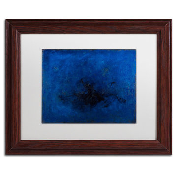 Joarez 'Deep Blue' Framed Art, Wood Frame, 11"x14", White Matte