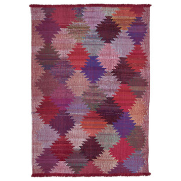 Rug N Carpet - Hand-knotted Turkish 8' 0'' x 11' 2'' Unique Wool Kilim Rug