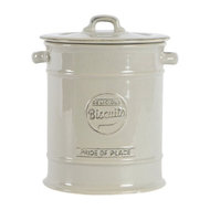 Pride of Place Tea Coffee and Sugar Storage Jars Ceramic Cool Grey by T/&G Woodware
