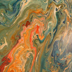 Creamsicle on the Rocks - Paintings