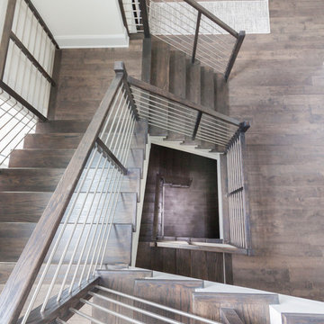 Project #50 | Geometric Staircase with Contrasting Tones