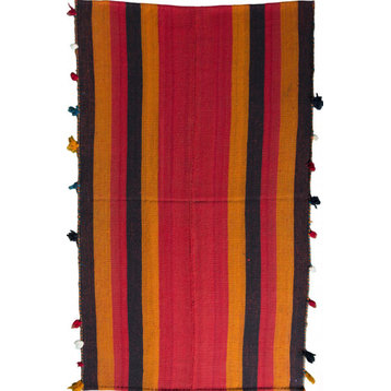 Persian Kilim Fars Mazandaran 7'6"x4'6" Hand Woven Oriental Rug