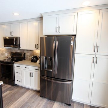 Waypoint Painted Harbor Cabinets and Lenova
