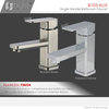 STYLISH Single Hole Bathroom Faucet, Brushed Nickel