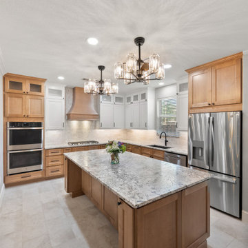 Bright Transitional Kitchen with Open Layout