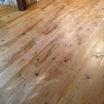 White Oak Wide Planks,Skip Planed,9,8,7,6',Knot holes filled at Epoxy