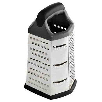 Home Basics Stainless Steel 6 Sided Cheese Grater