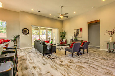 Living room - modern living room idea in Albuquerque