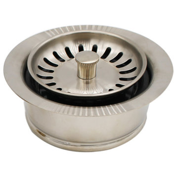 Insinkerator Style Disposal Flange and Strainer, Satin Nickel