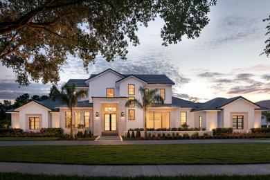 Inspiration for a transitional exterior home remodel in Orlando