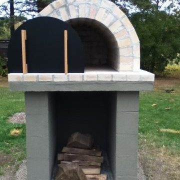 The Kreil Family Wood Fired Brick Pizza Oven in Michigan