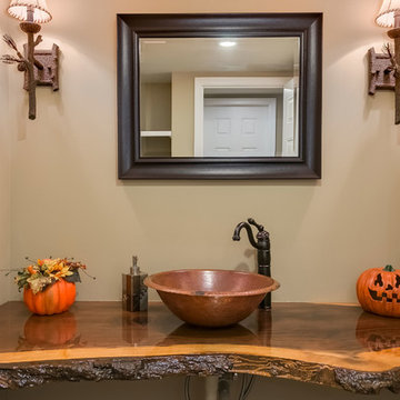 Basement bathroom vanity
