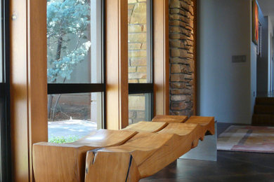 Sculptural Entry Bench
