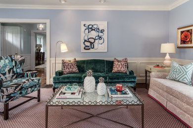 Living room - contemporary living room idea