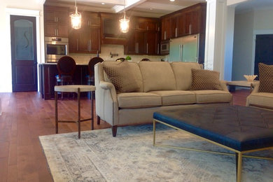 Inspiration for a transitional living room remodel in Grand Rapids